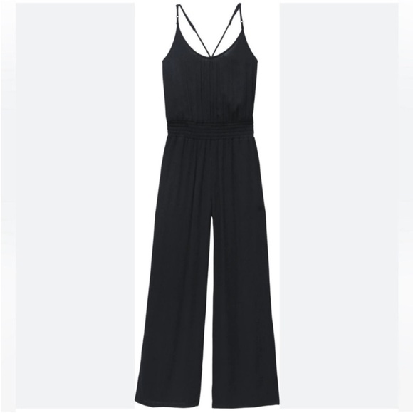 Prana Fernie Wide Leg Jumpsuit Black Size XS - Picture 3 of 10
